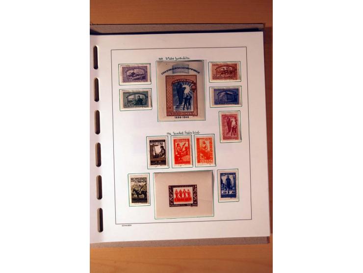 1865/1977, umfangreiche vorwiegend ungebrauchte und gestempelte Sammlung Estland, Lettland und Litauen, Tschechoslowakei, Rum