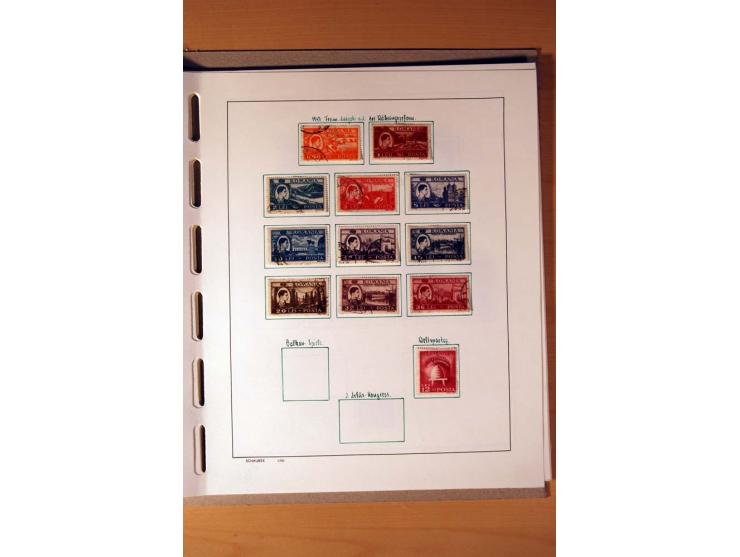 1865/1977, umfangreiche vorwiegend ungebrauchte und gestempelte Sammlung Estland, Lettland und Litauen, Tschechoslowakei, Rum