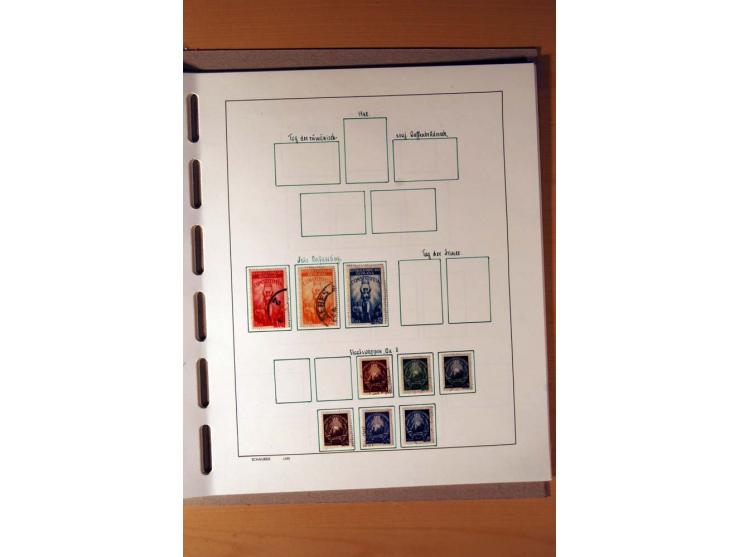 1865/1977, umfangreiche vorwiegend ungebrauchte und gestempelte Sammlung Estland, Lettland und Litauen, Tschechoslowakei, Rum