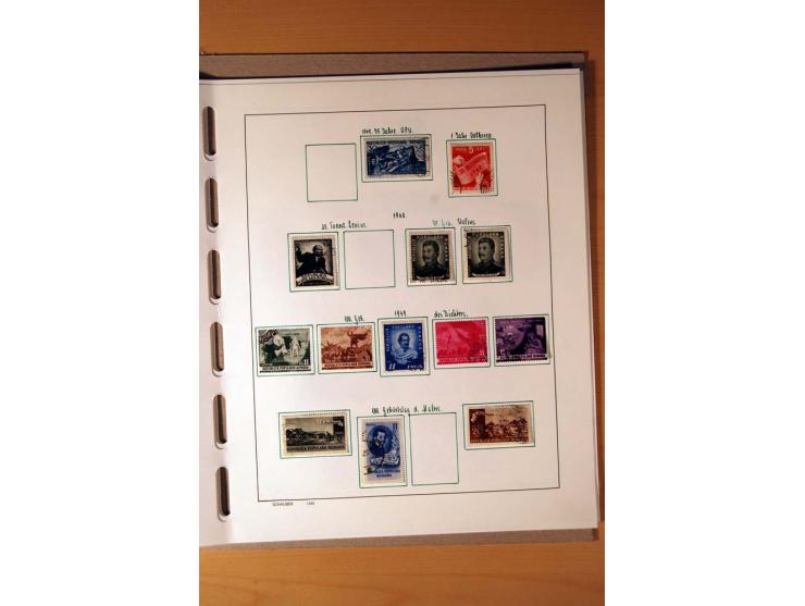 1865/1977, umfangreiche vorwiegend ungebrauchte und gestempelte Sammlung Estland, Lettland und Litauen, Tschechoslowakei, Rum