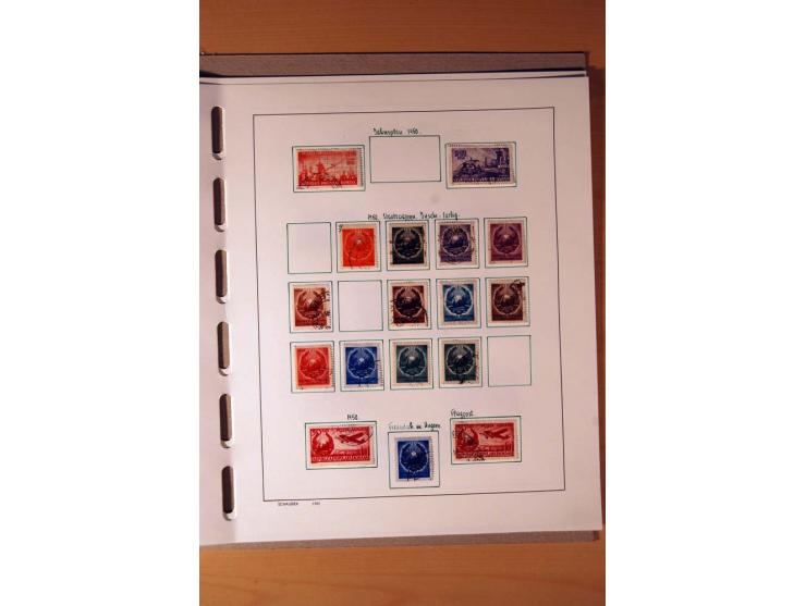 1865/1977, umfangreiche vorwiegend ungebrauchte und gestempelte Sammlung Estland, Lettland und Litauen, Tschechoslowakei, Rum