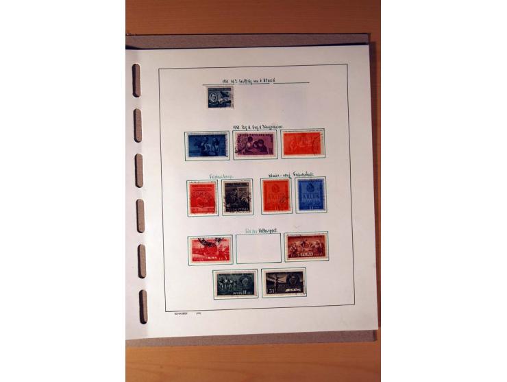 1865/1977, umfangreiche vorwiegend ungebrauchte und gestempelte Sammlung Estland, Lettland und Litauen, Tschechoslowakei, Rum
