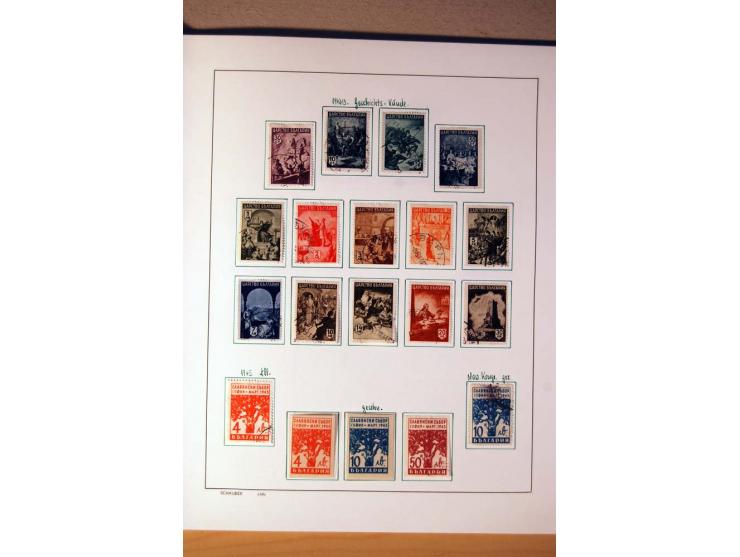 1865/1977, umfangreiche vorwiegend ungebrauchte und gestempelte Sammlung Estland, Lettland und Litauen, Tschechoslowakei, Rum