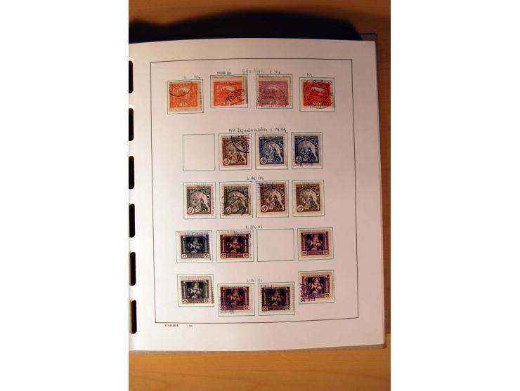 1865/1977, umfangreiche vorwiegend ungebrauchte und gestempelte Sammlung Estland, Lettland und Litauen, Tschechoslowakei, Rum