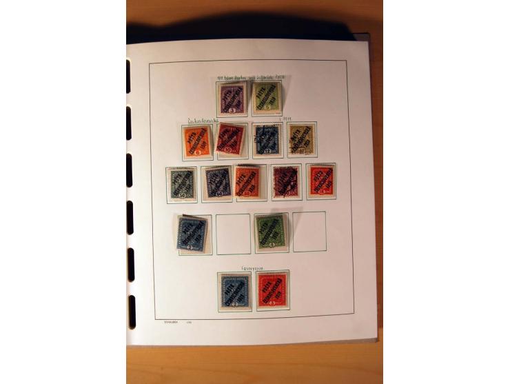 1865/1977, umfangreiche vorwiegend ungebrauchte und gestempelte Sammlung Estland, Lettland und Litauen, Tschechoslowakei, Rum