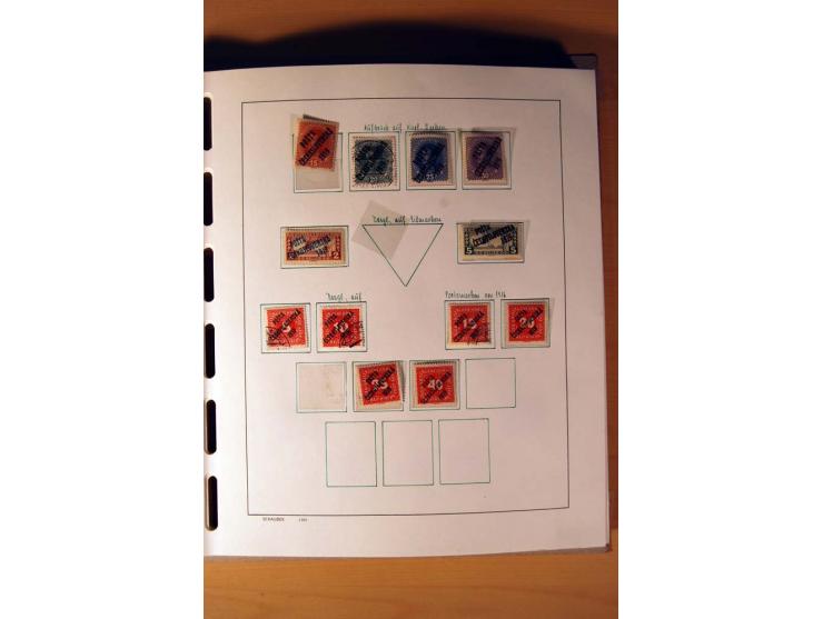 1865/1977, umfangreiche vorwiegend ungebrauchte und gestempelte Sammlung Estland, Lettland und Litauen, Tschechoslowakei, Rum