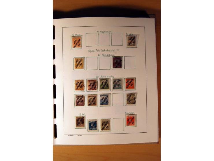 1865/1977, umfangreiche vorwiegend ungebrauchte und gestempelte Sammlung Estland, Lettland und Litauen, Tschechoslowakei, Rum