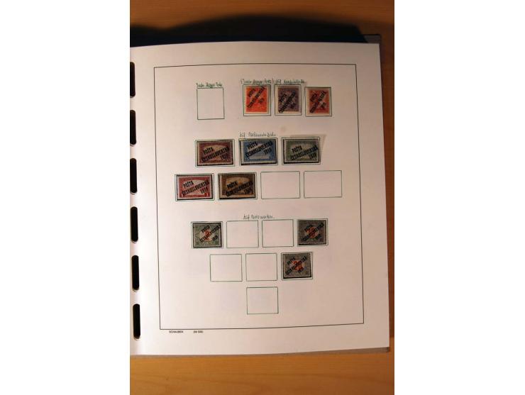 1865/1977, umfangreiche vorwiegend ungebrauchte und gestempelte Sammlung Estland, Lettland und Litauen, Tschechoslowakei, Rum