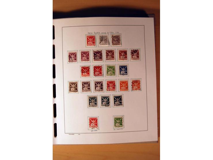 1865/1977, umfangreiche vorwiegend ungebrauchte und gestempelte Sammlung Estland, Lettland und Litauen, Tschechoslowakei, Rum
