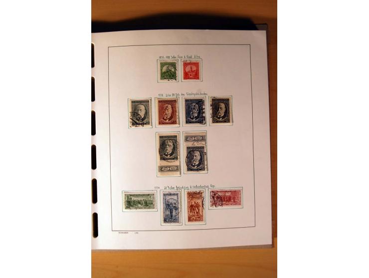 1865/1977, umfangreiche vorwiegend ungebrauchte und gestempelte Sammlung Estland, Lettland und Litauen, Tschechoslowakei, Rum