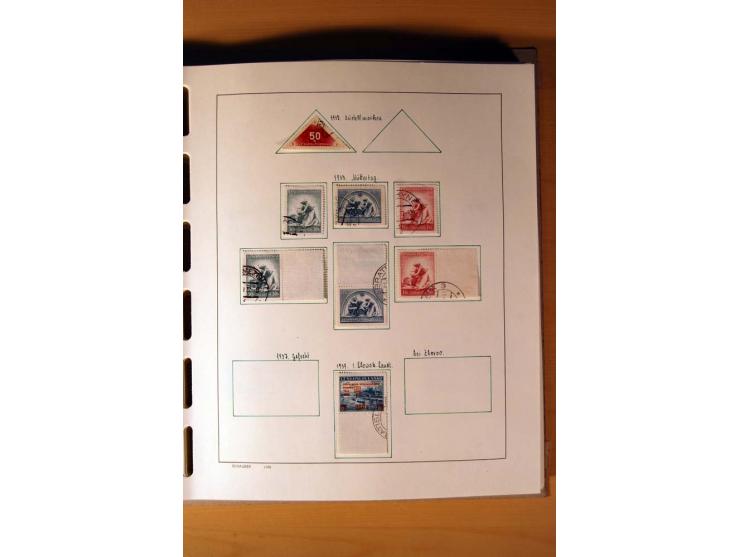 1865/1977, umfangreiche vorwiegend ungebrauchte und gestempelte Sammlung Estland, Lettland und Litauen, Tschechoslowakei, Rum