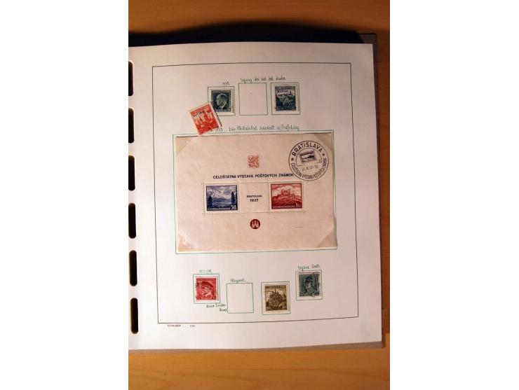 1865/1977, umfangreiche vorwiegend ungebrauchte und gestempelte Sammlung Estland, Lettland und Litauen, Tschechoslowakei, Rum