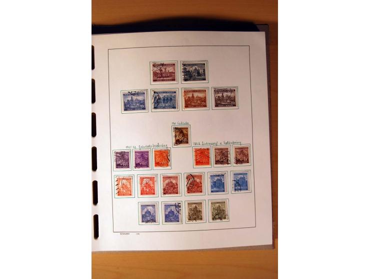1865/1977, umfangreiche vorwiegend ungebrauchte und gestempelte Sammlung Estland, Lettland und Litauen, Tschechoslowakei, Rum