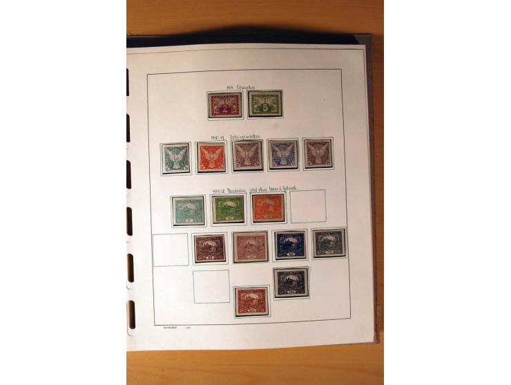 1865/1977, umfangreiche vorwiegend ungebrauchte und gestempelte Sammlung Estland, Lettland und Litauen, Tschechoslowakei, Rum