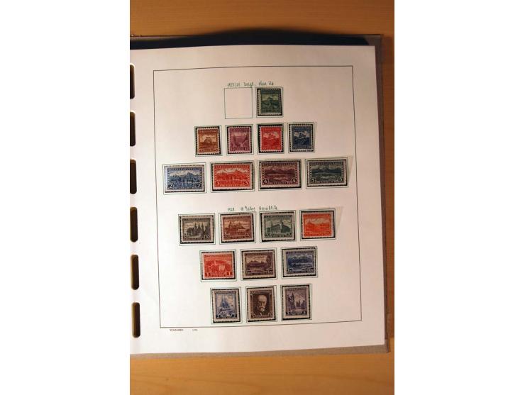 1865/1977, umfangreiche vorwiegend ungebrauchte und gestempelte Sammlung Estland, Lettland und Litauen, Tschechoslowakei, Rum