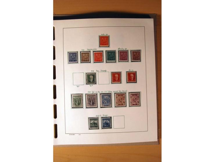 1865/1977, umfangreiche vorwiegend ungebrauchte und gestempelte Sammlung Estland, Lettland und Litauen, Tschechoslowakei, Rum