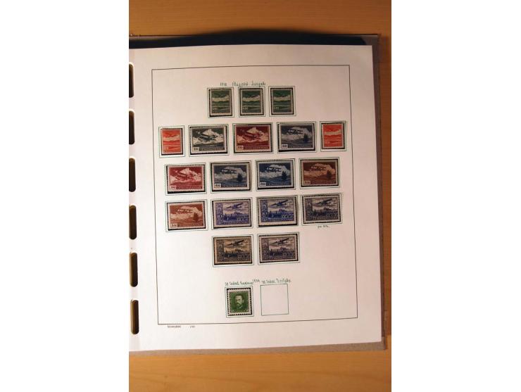 1865/1977, umfangreiche vorwiegend ungebrauchte und gestempelte Sammlung Estland, Lettland und Litauen, Tschechoslowakei, Rum