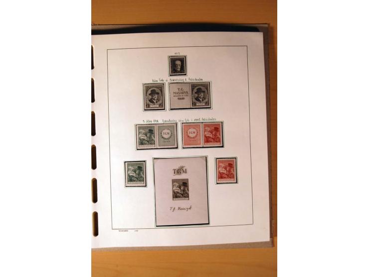 1865/1977, umfangreiche vorwiegend ungebrauchte und gestempelte Sammlung Estland, Lettland und Litauen, Tschechoslowakei, Rum