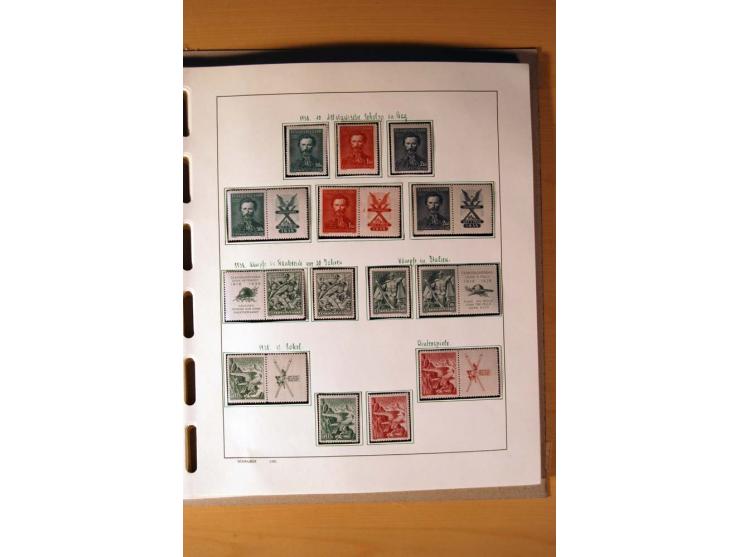 1865/1977, umfangreiche vorwiegend ungebrauchte und gestempelte Sammlung Estland, Lettland und Litauen, Tschechoslowakei, Rum