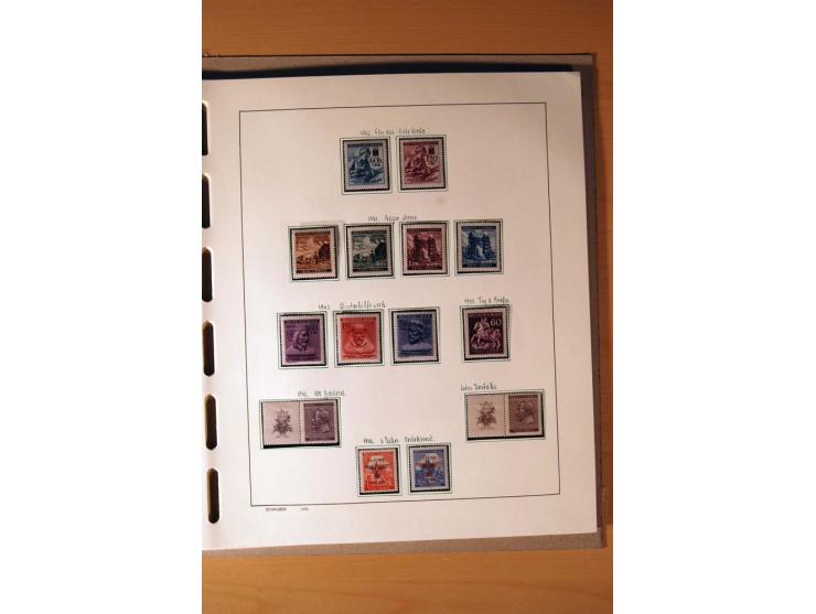 1865/1977, umfangreiche vorwiegend ungebrauchte und gestempelte Sammlung Estland, Lettland und Litauen, Tschechoslowakei, Rum