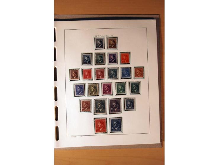 1865/1977, umfangreiche vorwiegend ungebrauchte und gestempelte Sammlung Estland, Lettland und Litauen, Tschechoslowakei, Rum