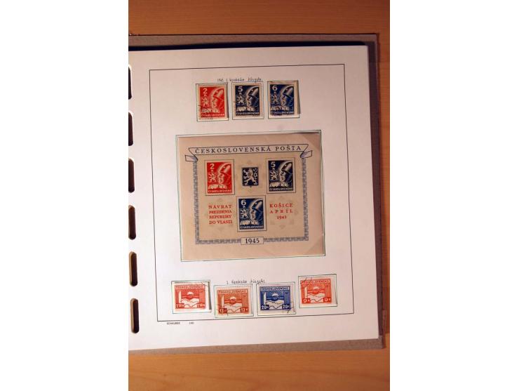 1865/1977, umfangreiche vorwiegend ungebrauchte und gestempelte Sammlung Estland, Lettland und Litauen, Tschechoslowakei, Rum