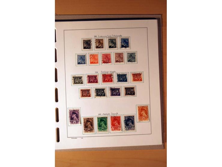 1865/1977, umfangreiche vorwiegend ungebrauchte und gestempelte Sammlung Estland, Lettland und Litauen, Tschechoslowakei, Rum
