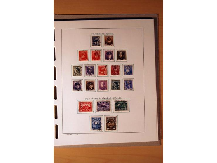 1865/1977, umfangreiche vorwiegend ungebrauchte und gestempelte Sammlung Estland, Lettland und Litauen, Tschechoslowakei, Rum