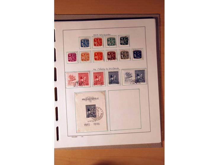 1865/1977, umfangreiche vorwiegend ungebrauchte und gestempelte Sammlung Estland, Lettland und Litauen, Tschechoslowakei, Rum