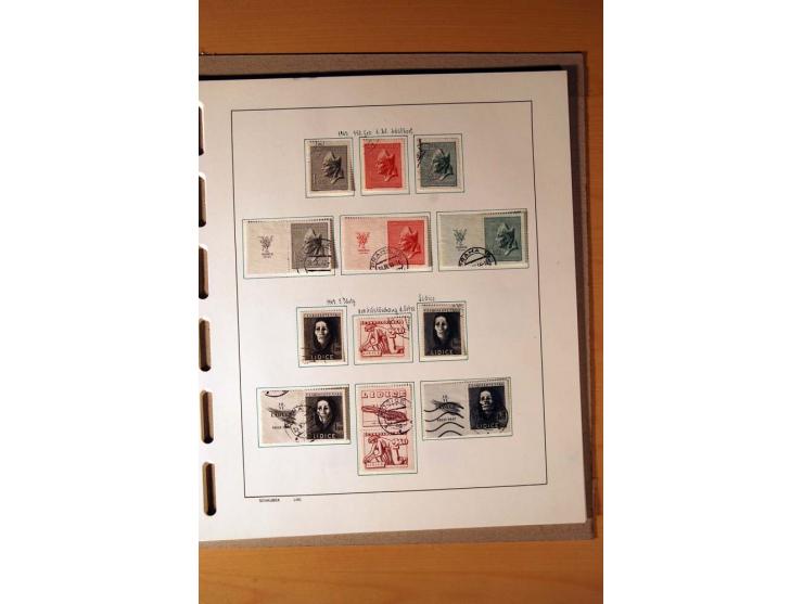 1865/1977, umfangreiche vorwiegend ungebrauchte und gestempelte Sammlung Estland, Lettland und Litauen, Tschechoslowakei, Rum