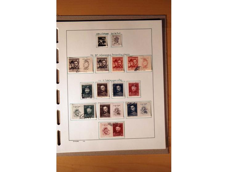 1865/1977, umfangreiche vorwiegend ungebrauchte und gestempelte Sammlung Estland, Lettland und Litauen, Tschechoslowakei, Rum