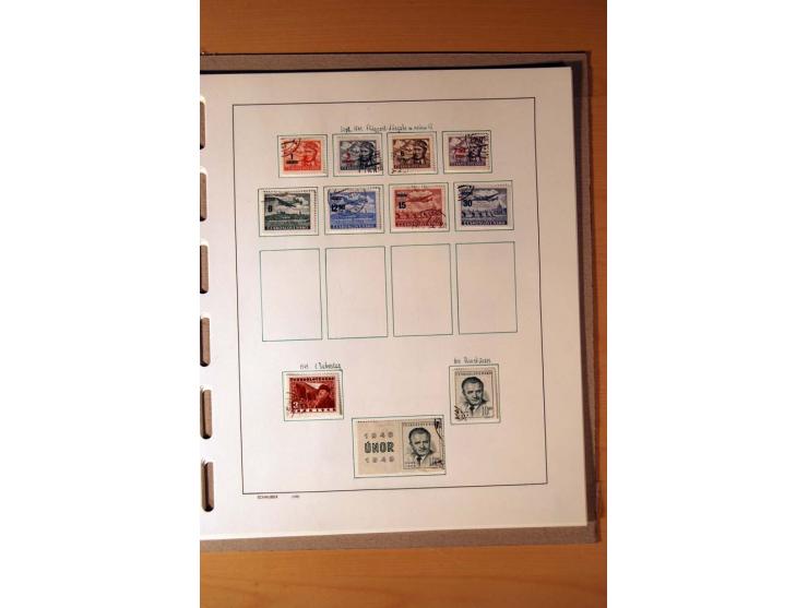 1865/1977, umfangreiche vorwiegend ungebrauchte und gestempelte Sammlung Estland, Lettland und Litauen, Tschechoslowakei, Rum