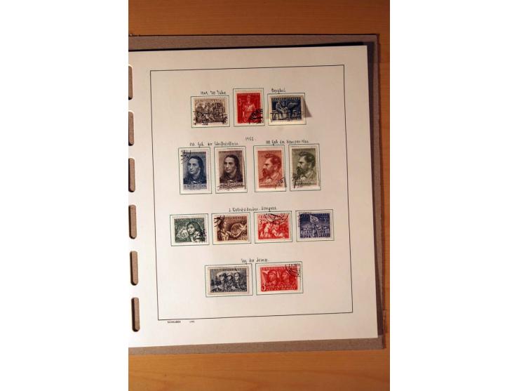 1865/1977, umfangreiche vorwiegend ungebrauchte und gestempelte Sammlung Estland, Lettland und Litauen, Tschechoslowakei, Rum