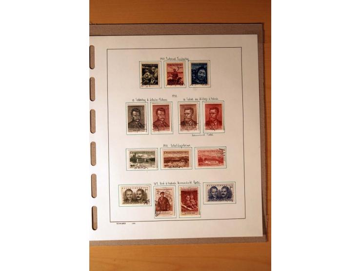 1865/1977, umfangreiche vorwiegend ungebrauchte und gestempelte Sammlung Estland, Lettland und Litauen, Tschechoslowakei, Rum
