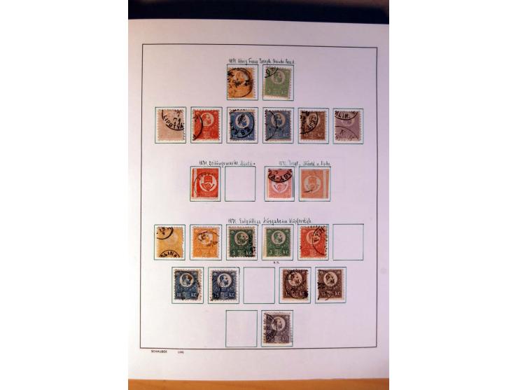 1865/1977, umfangreiche vorwiegend ungebrauchte und gestempelte Sammlung Estland, Lettland und Litauen, Tschechoslowakei, Rum