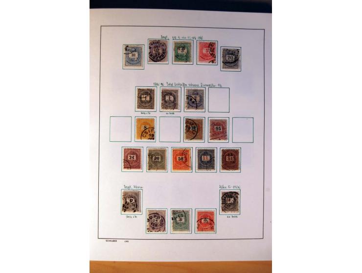 1865/1977, umfangreiche vorwiegend ungebrauchte und gestempelte Sammlung Estland, Lettland und Litauen, Tschechoslowakei, Rum