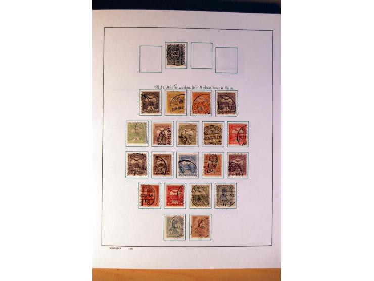1865/1977, umfangreiche vorwiegend ungebrauchte und gestempelte Sammlung Estland, Lettland und Litauen, Tschechoslowakei, Rum