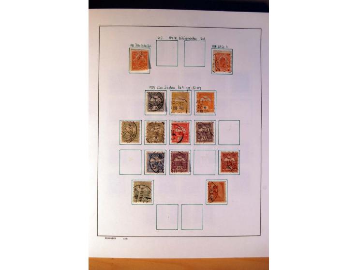 1865/1977, umfangreiche vorwiegend ungebrauchte und gestempelte Sammlung Estland, Lettland und Litauen, Tschechoslowakei, Rum