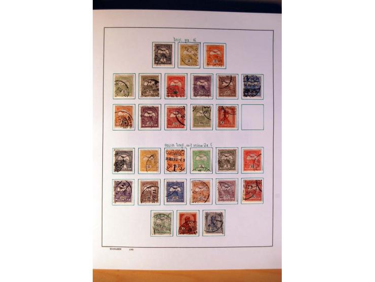 1865/1977, umfangreiche vorwiegend ungebrauchte und gestempelte Sammlung Estland, Lettland und Litauen, Tschechoslowakei, Rum