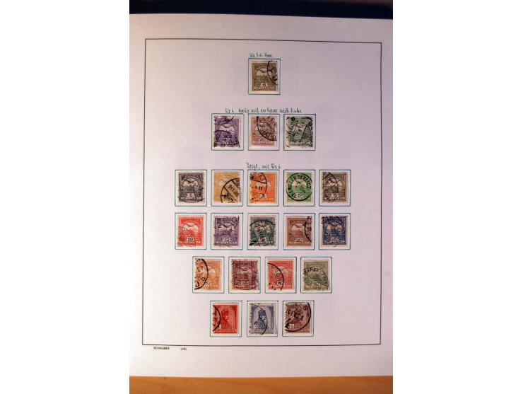 1865/1977, umfangreiche vorwiegend ungebrauchte und gestempelte Sammlung Estland, Lettland und Litauen, Tschechoslowakei, Rum
