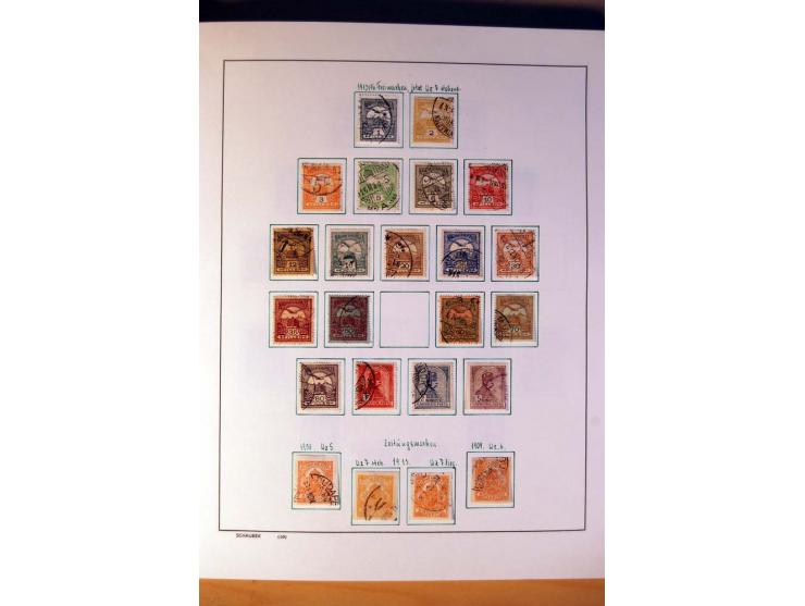 1865/1977, umfangreiche vorwiegend ungebrauchte und gestempelte Sammlung Estland, Lettland und Litauen, Tschechoslowakei, Rum