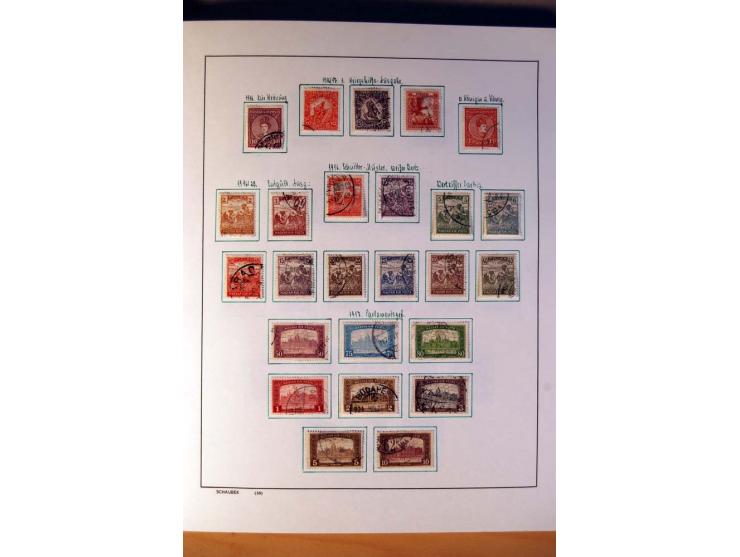 1865/1977, umfangreiche vorwiegend ungebrauchte und gestempelte Sammlung Estland, Lettland und Litauen, Tschechoslowakei, Rum