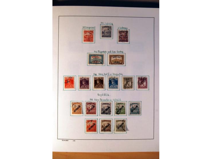 1865/1977, umfangreiche vorwiegend ungebrauchte und gestempelte Sammlung Estland, Lettland und Litauen, Tschechoslowakei, Rum