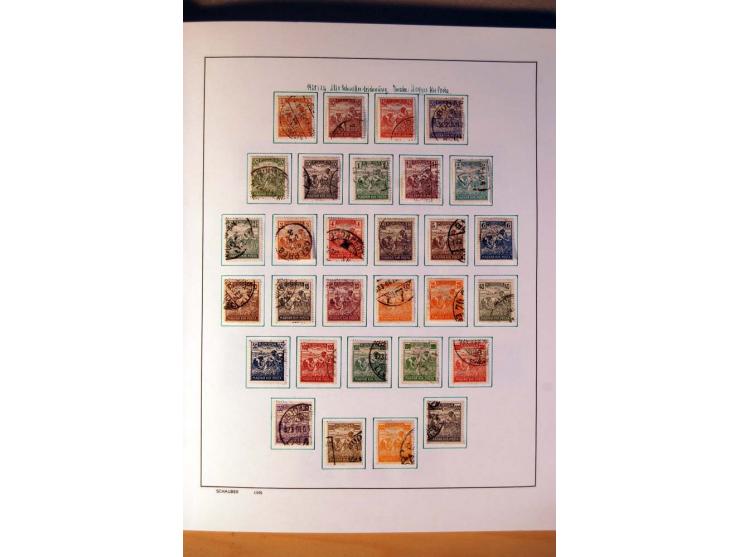 1865/1977, umfangreiche vorwiegend ungebrauchte und gestempelte Sammlung Estland, Lettland und Litauen, Tschechoslowakei, Rum