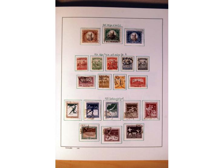 1865/1977, umfangreiche vorwiegend ungebrauchte und gestempelte Sammlung Estland, Lettland und Litauen, Tschechoslowakei, Rum