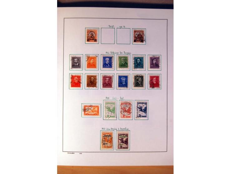 1865/1977, umfangreiche vorwiegend ungebrauchte und gestempelte Sammlung Estland, Lettland und Litauen, Tschechoslowakei, Rum