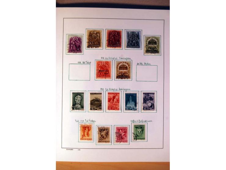 1865/1977, umfangreiche vorwiegend ungebrauchte und gestempelte Sammlung Estland, Lettland und Litauen, Tschechoslowakei, Rum