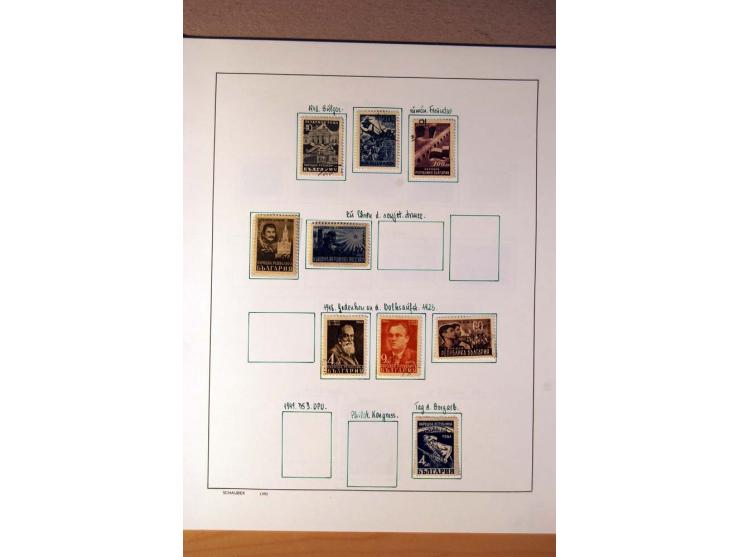 1865/1977, umfangreiche vorwiegend ungebrauchte und gestempelte Sammlung Estland, Lettland und Litauen, Tschechoslowakei, Rum