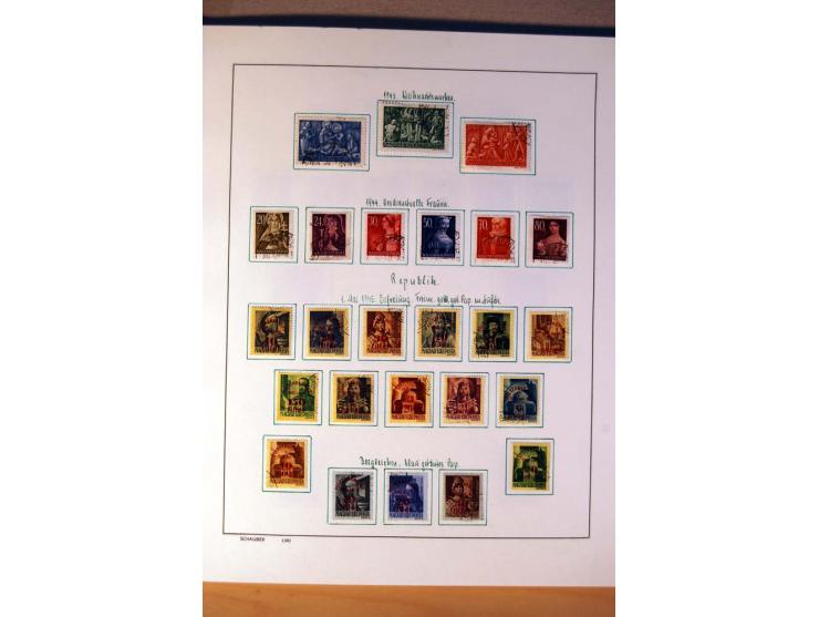 1865/1977, umfangreiche vorwiegend ungebrauchte und gestempelte Sammlung Estland, Lettland und Litauen, Tschechoslowakei, Rum