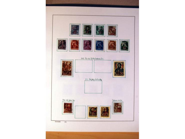 1865/1977, umfangreiche vorwiegend ungebrauchte und gestempelte Sammlung Estland, Lettland und Litauen, Tschechoslowakei, Rum